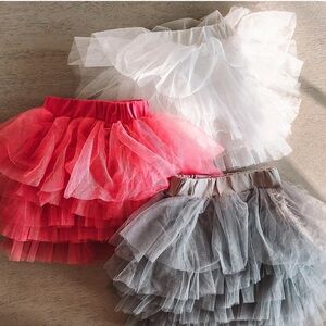 Toddler Girl Fancy Schmancy Baby Tulle TuTu with Bloomers Pink Skirt 2T Skort 2